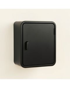 Alder Crest Wall-Mounted Laundry Cabinet - Black (synthetic illustration; no displayed measurements)