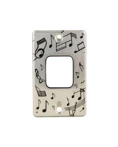 Coffee Cup With Music Notes 1-Gang Toggle Light Switch Wall Plate (synthetic illustration; no displayed measurements)