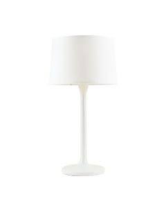 Brook Arc Floor Lamp With A Plain Fabric Shade