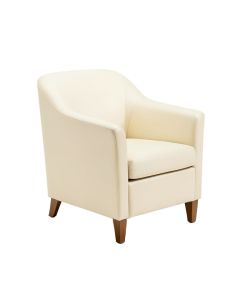 Melker Upholstered Parsons Chair In Cream (synthetic illustration; no displayed measurements)