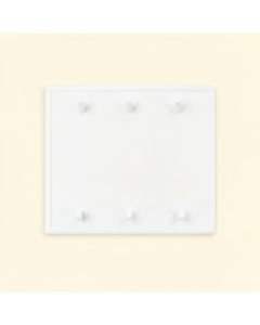 Bay Crest Empty Wall-Mounted Tool Organizer Panel - White (synthetic illustration; no displayed measurements)