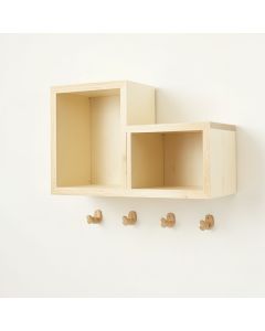 Fern Brook Wall-Mounted Entryway Organizer Shelf - Cream (synthetic illustration; no displayed measurements)