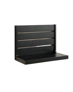 Linden Dell Wall-Mounted Entryway Organizer Shelf - Black (synthetic illustration; no displayed measurements)