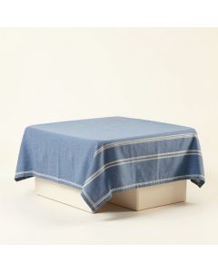 Vale Canyon Flat Bed Sheet - Blue (synthetic illustration; no displayed measurements)