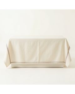 Spruce Dale Flat Bed Sheet - Cream (synthetic illustration; no displayed measurements)