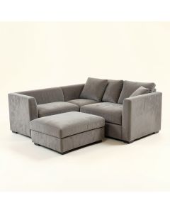 44 '' Wide Microfiber/Microsuede Reversible Sofa & Chaise With Ottoman (synthetic illustration; no displayed measurements)