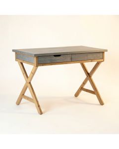Dawn Canyon Writing Desk - Gray (synthetic illustration; no displayed measurements)