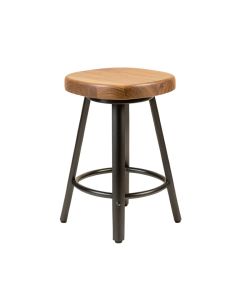 Harbison Swivel Solid Wood Counter & Bar Stool (synthetic illustration; no displayed measurements)