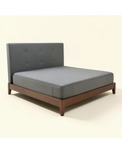 Upholstered Low Profile Platform Bed (synthetic illustration; no displayed measurements)