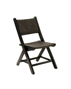 Meadow Canyon Folding Outdoor Chair - Black (synthetic illustration; no displayed measurements)