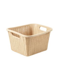 River Branch Empty Storage Basket - Beige
