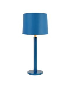 River Canyon Floor Lamp With A Plain Fabric Shade - Blue (synthetic illustration; no displayed measurements)