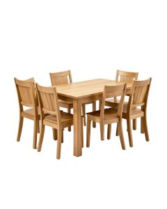 Leamont 5 Piece Solid Wood Dining Set