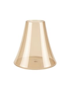 5 '' H Glass Bell Lamp Shade ( Screw On ) In Beige
