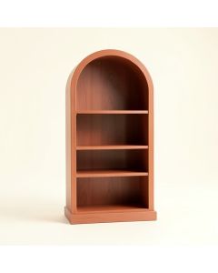 Oak Dell Freestanding Bookcase - Terracotta (synthetic illustration; no displayed measurements)