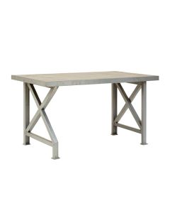 Aspen Dell Empty Workshop Workbench - Gray (synthetic illustration; no displayed measurements)