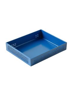 Lake Edge Empty Under-Desk Cable Tray - Blue