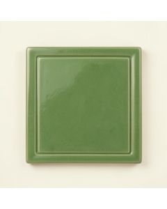 Slate Arc Uninstalled Square Decorative Tile - Green (synthetic illustration; no displayed measurements)