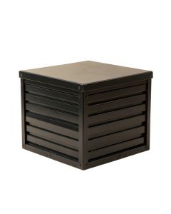 Summit Bluff Closed Outdoor Storage Box - Black (synthetic illustration; no displayed measurements)