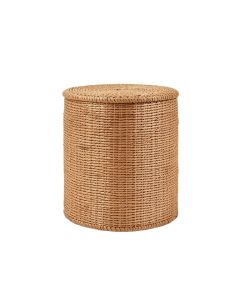 Woven Drum End Table