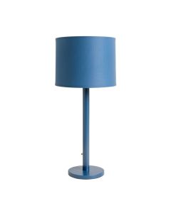 Briar Bridge Floor Lamp With A Plain Fabric Shade - Blue (synthetic illustration; no displayed measurements)