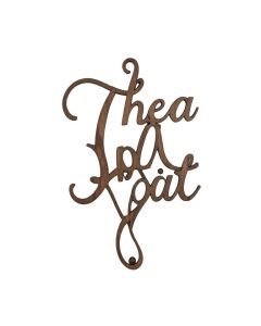 Theta Split Monogram Name Sign