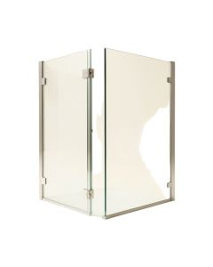 57.75 '' X 80 '' Hinged Frameless Shower Door