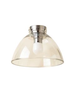 5.25 '' H X 5 '' W Glass Bell Ceiling Fan Fitter Shade ( Screw On ) In Clear
