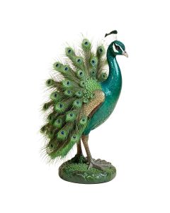 Peacock Plumage Garden Statue