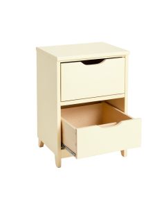 Linden Bridge Freestanding Pull-Out Hamper Cabinet - Ivory (synthetic illustration; no displayed measurements)