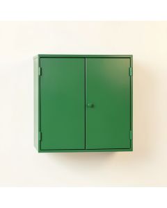 Slate Crest Wall-Mounted Laundry Cabinet - Green (synthetic illustration; no displayed measurements)
