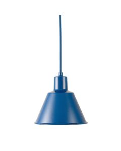 Olive Bluff Pendant Light Suspended From One Plain Cable - Blue (synthetic illustration; no displayed measurements)