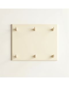 Shore Crest Empty Wall-Mounted Tool Organizer Panel - Cream (synthetic illustration; no displayed measurements)