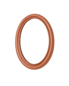Holly Branch Framed Wall Mirror - Terracotta