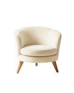 Hazel Branch Upholstered Armchair - Ivory (synthetic illustration; no displayed measurements)