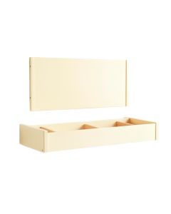 Slate Brook Empty Wall-Mounted Tool Organizer Panel - Ivory