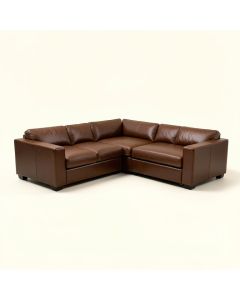 Lidio 159.5 '' Wide Genuine Leather Symmetrical Modular Corner Sectional (synthetic illustration; no displayed measurements)