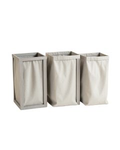 Glen Canyon Laundry Sorting Station With Plain Removable Bags - Gray (synthetic illustration; no displayed measurements)