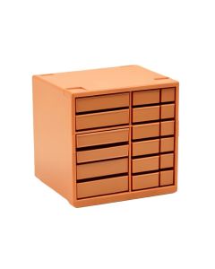 Vale Branch Small-Parts Storage Drawer Cabinet - Terracotta (synthetic illustration; no displayed measurements)