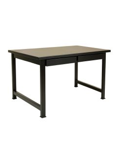 Slate Arc Empty Workshop Workbench - Black (synthetic illustration; no displayed measurements)