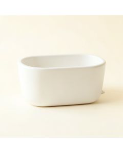 Vale Bend Empty Railing Planter With Integral Brackets - White (synthetic illustration; no displayed measurements)