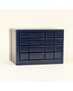 Reed Dell Small-Parts Storage Drawer Cabinet - Navy (synthetic illustration; no displayed measurements)