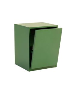 Fern Bend Freestanding Pull-Out Hamper Cabinet - Green