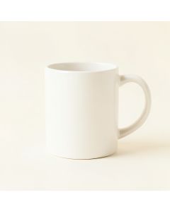 Sage Bend Ceramic Mug - White (synthetic illustration; no displayed measurements)