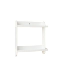 Alina Wall Mounted Wine Bottle & Glass Rack In White