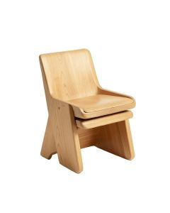 Natalina Solid Wood Stacking Side Chair (synthetic illustration; no displayed measurements)