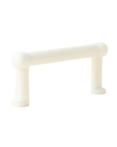 Aspen Bend Cabinet Handle Without Packaging - White