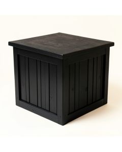 Fern Crossing Closed Outdoor Storage Box - Black (synthetic illustration; no displayed measurements)
