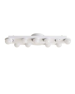 10-Light Dimmable Led White Vanity Light