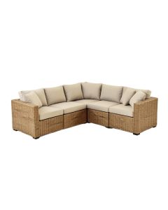 Aiyah Patio Sectional With Cushions (synthetic illustration; no displayed measurements)